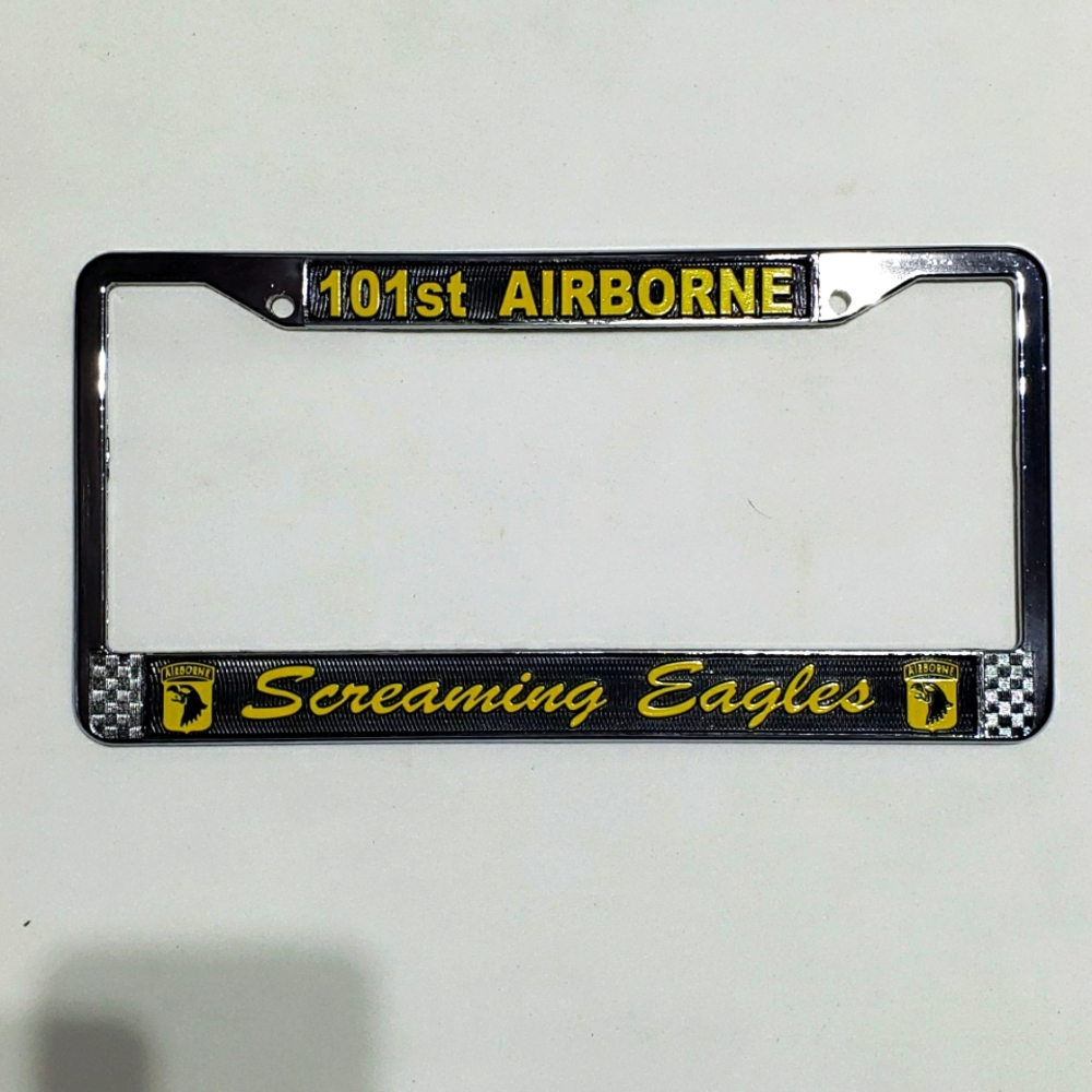 U.S. 101st AIRBORNE SCREAMING EAGLES License Plate Frame